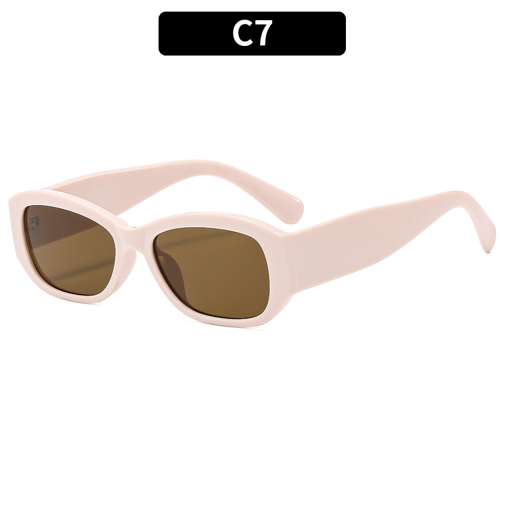 Fashionable Retro Square Frame Sunglasses