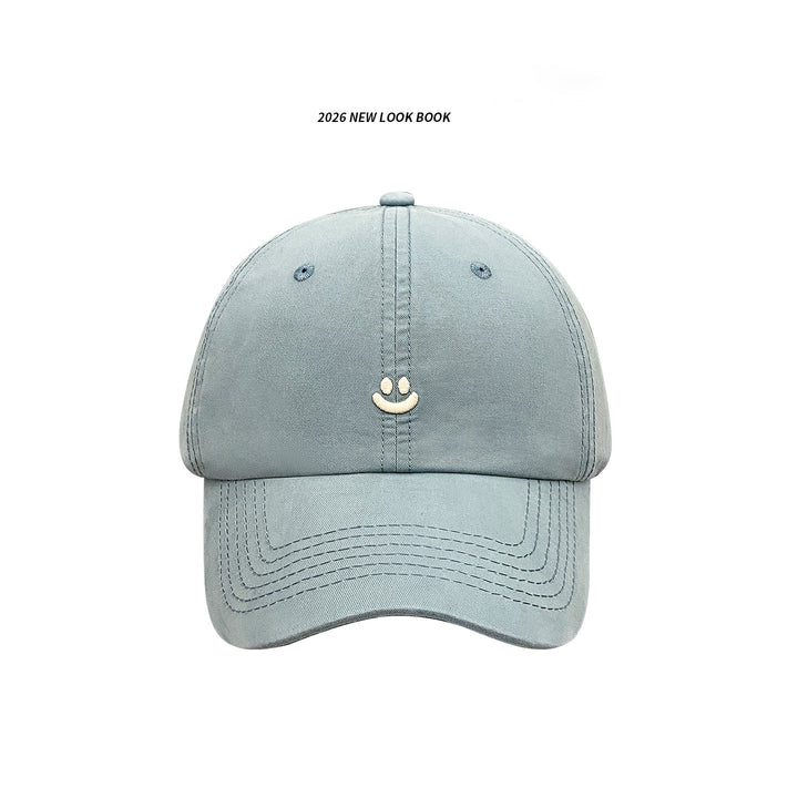 Minimalist Smile Embroidered Baseball Cap