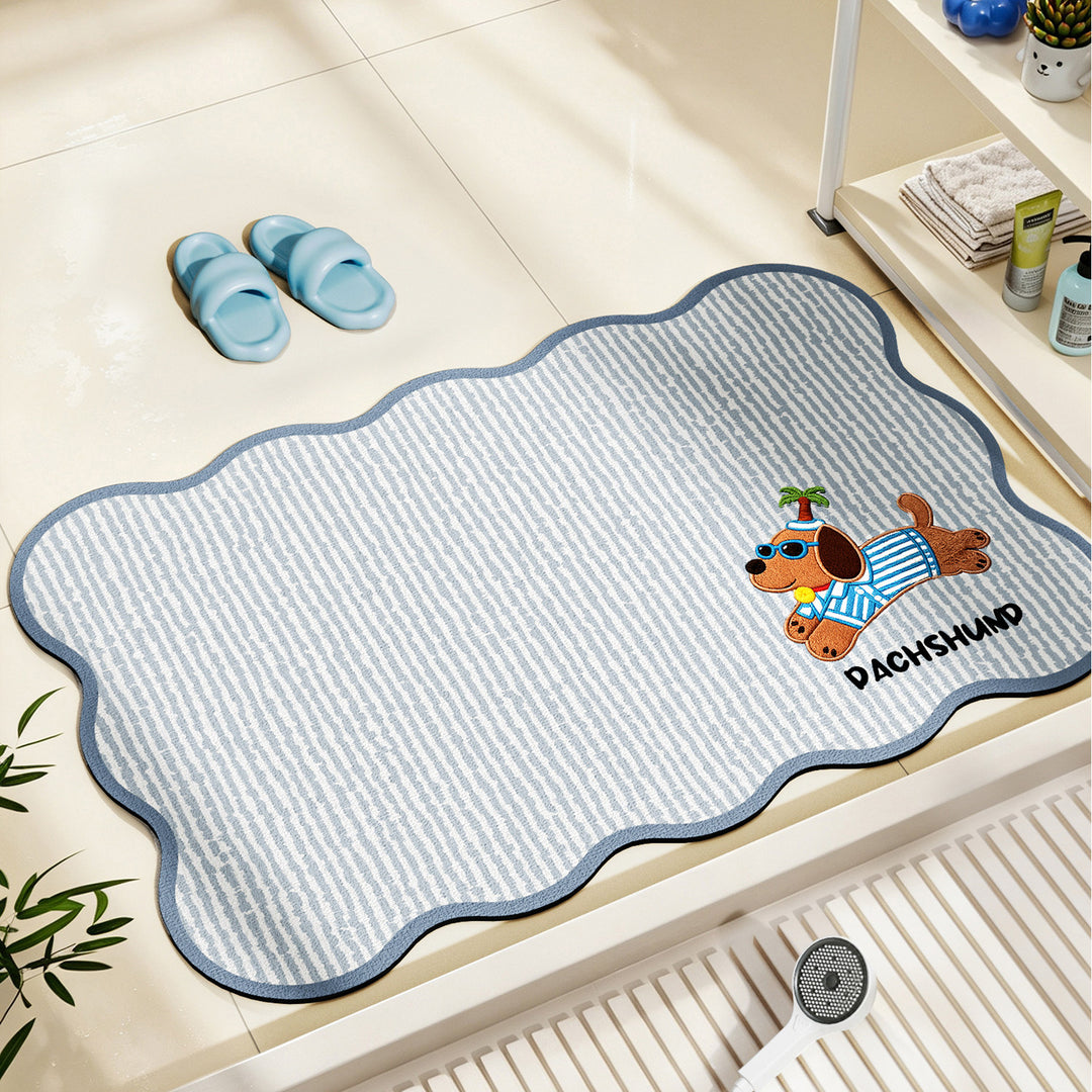 Nautical-Themed Memory Foam Bath Mat