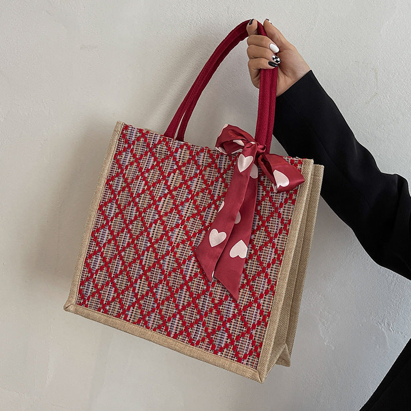 Decorative Quilted Tote Bag