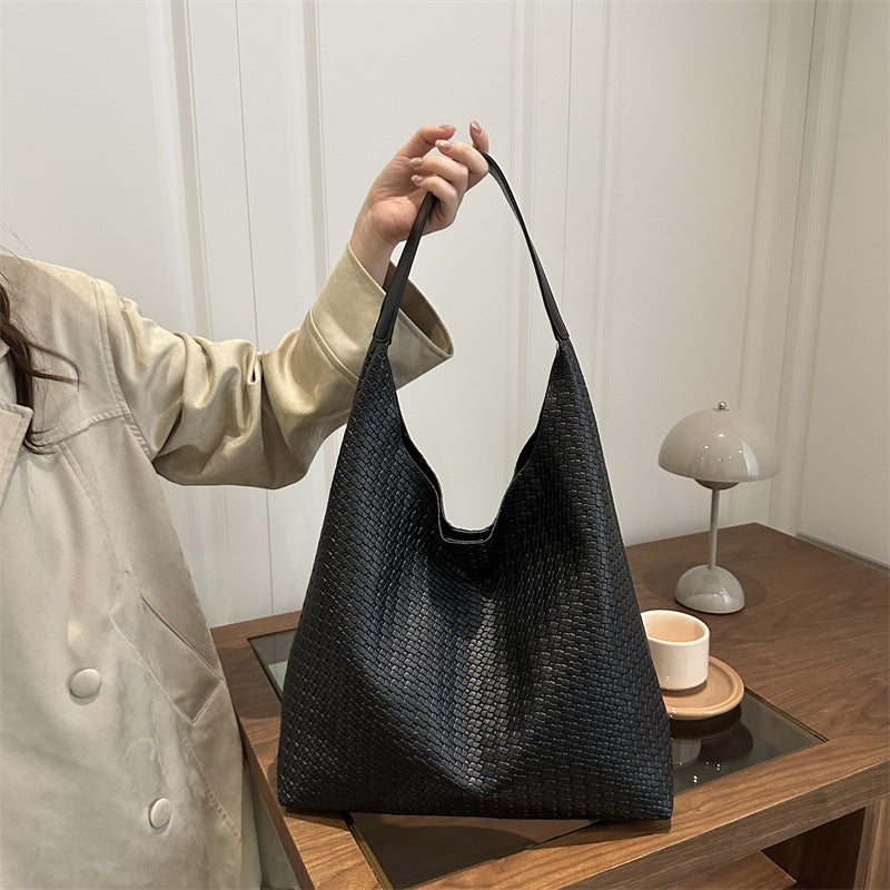 WoTextured Fabric Slouchy Tote Bag Kalsten
