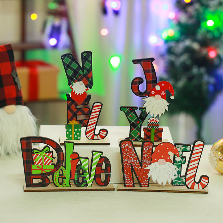Festive wooden decoration with Christmas motif Kalsten