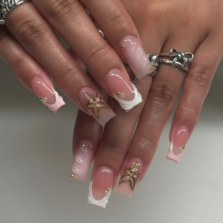Elegant Long-Lasting Press-On Nail Art Kalsten
