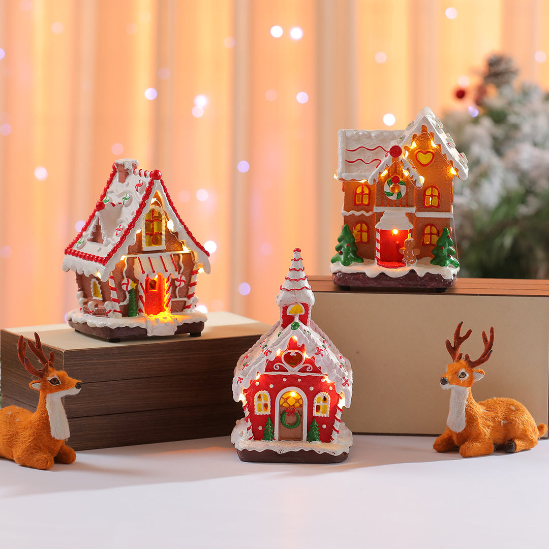 LED Light-Up Gingerbread House Decoration Kalsten