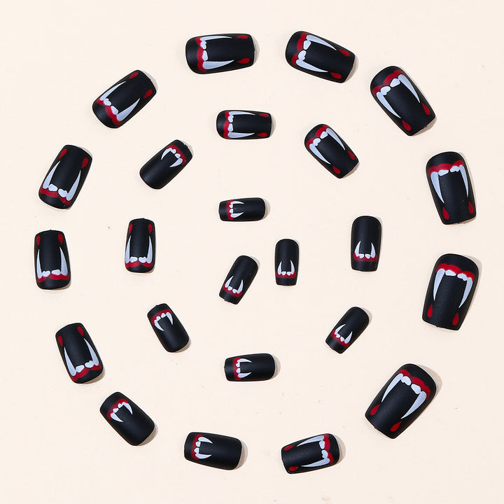 Vampire-Themed Acrylic Nail Art Set Kalsten
