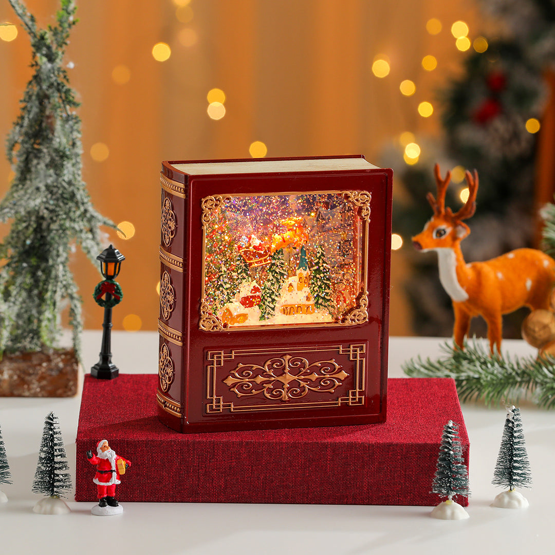 Musical Snow Globe Book Decoration Kalsten
