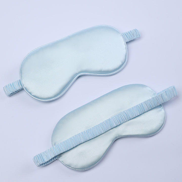 Women's nano silk sleep mask with padded eye area, adjustable elastic band, and storage pouch Kalsten