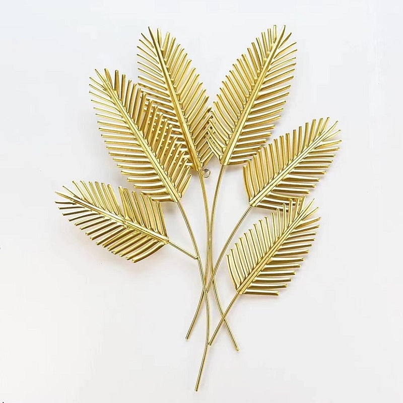 Elegant Leaf-Inspired Metal Wall Art Kalsten