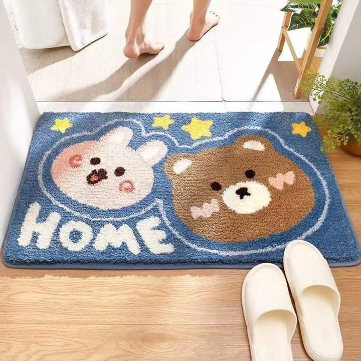 Playful Penguin-Themed Bath Mat Kalsten
