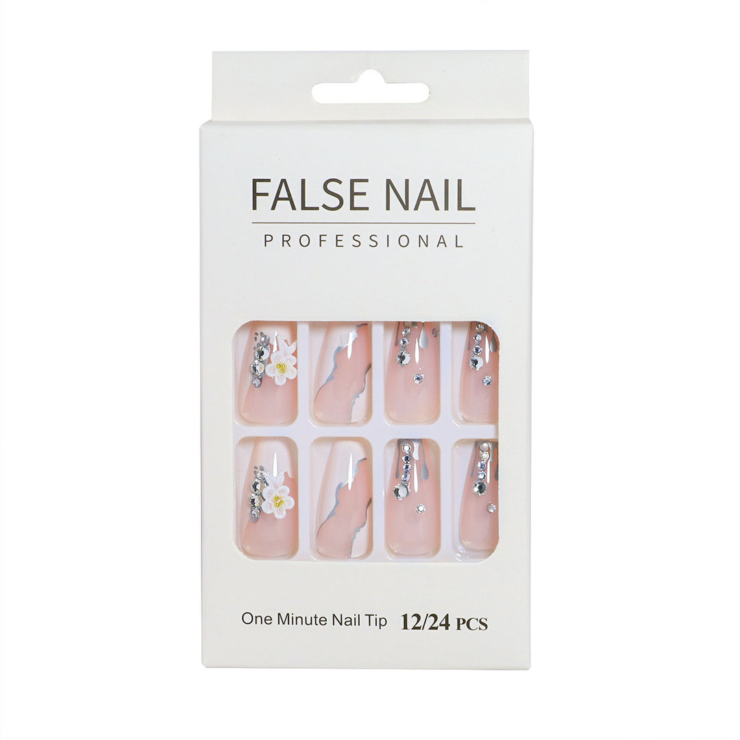 Decorative Press-On Nail Set with 3D Accents Kalsten