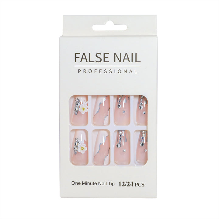 Decorative Press-On Nail Set with 3D Accents Kalsten