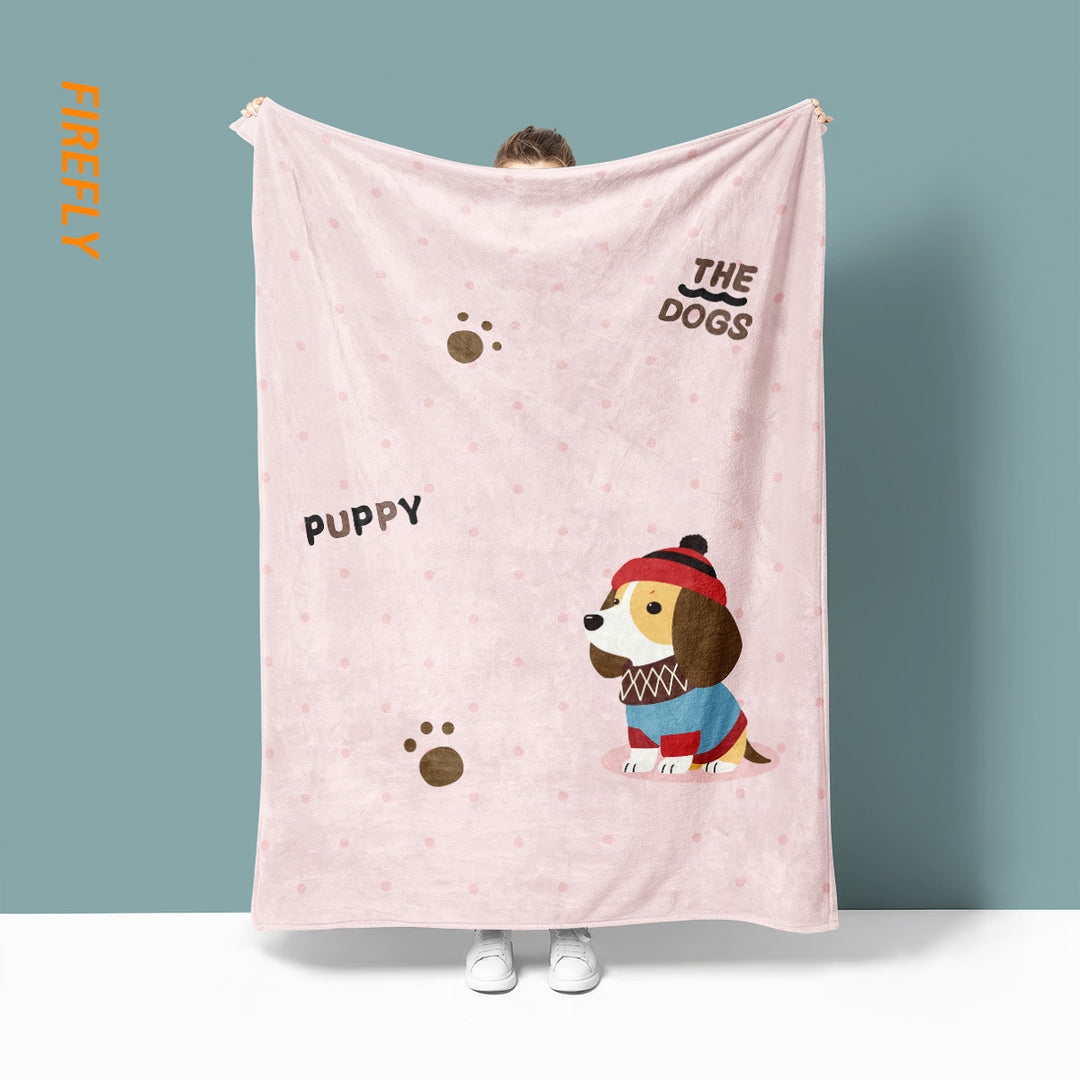 Fun Cartoon-Themed Throw Blanket