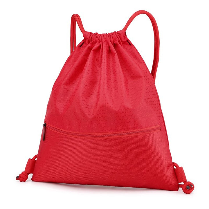 Honeycomb Patterned Drawstring Gym Bag Kalsten
