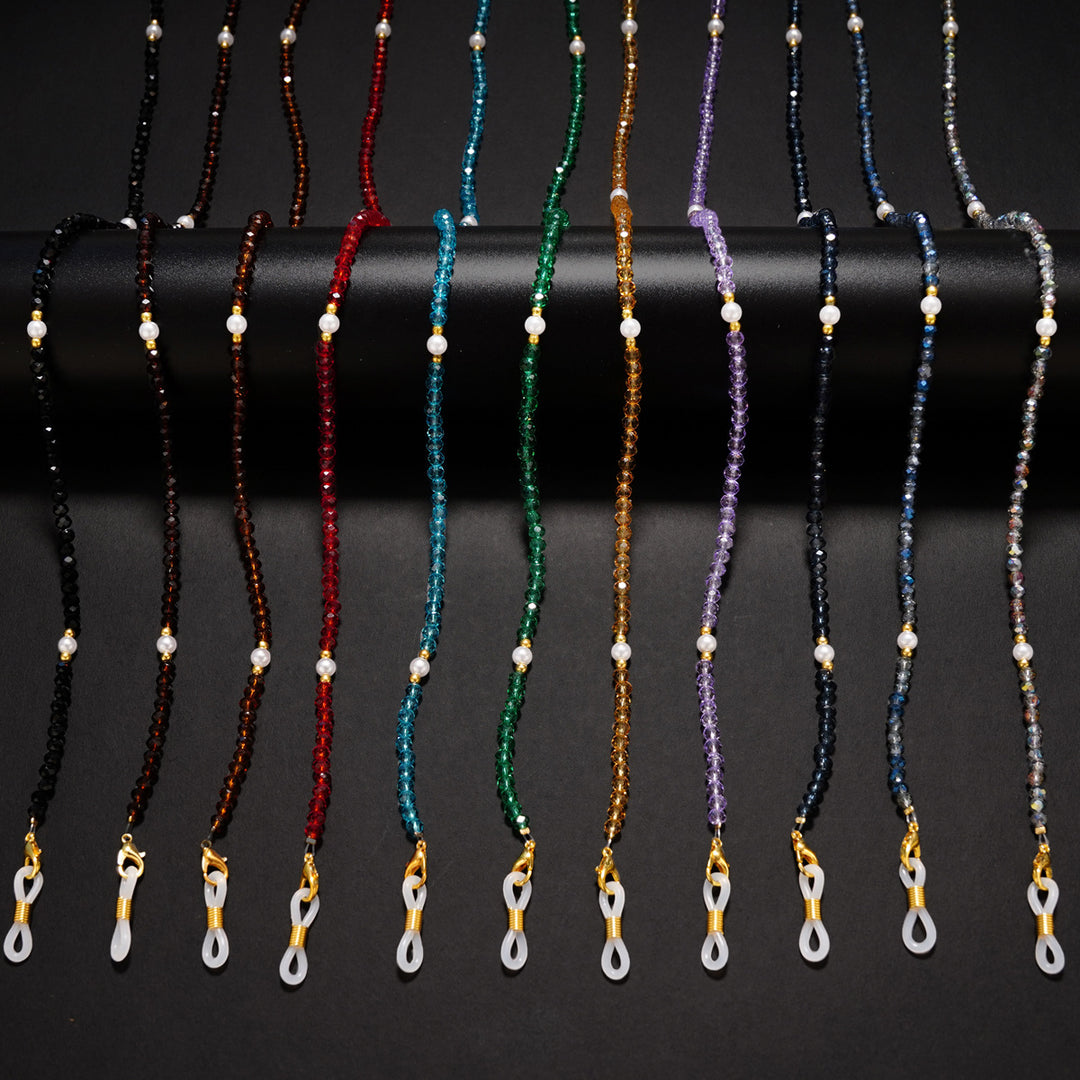 Elegant Crystal Beaded Eyewear Chain Kalsten