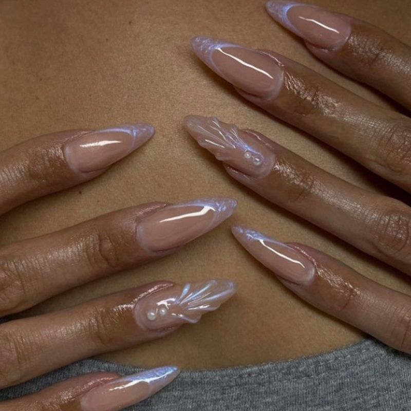Artificial nail set with elegant 3D design Kalsten