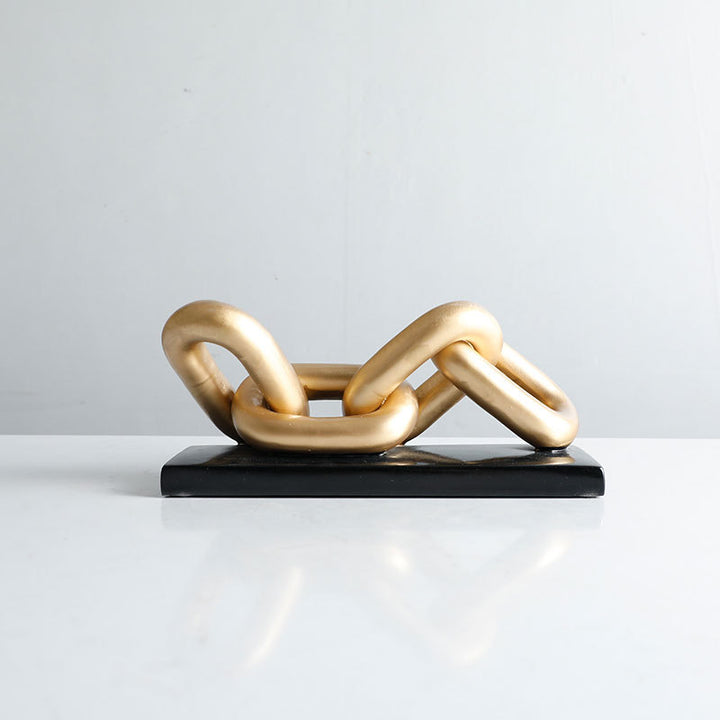 Abstract Decorative Chain Sculpture