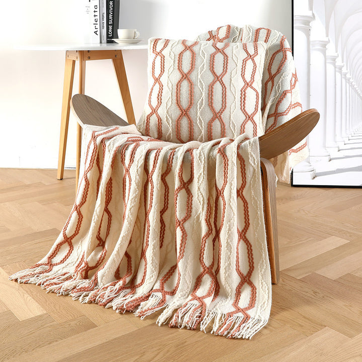 Textured Throw Blanket Kalsten