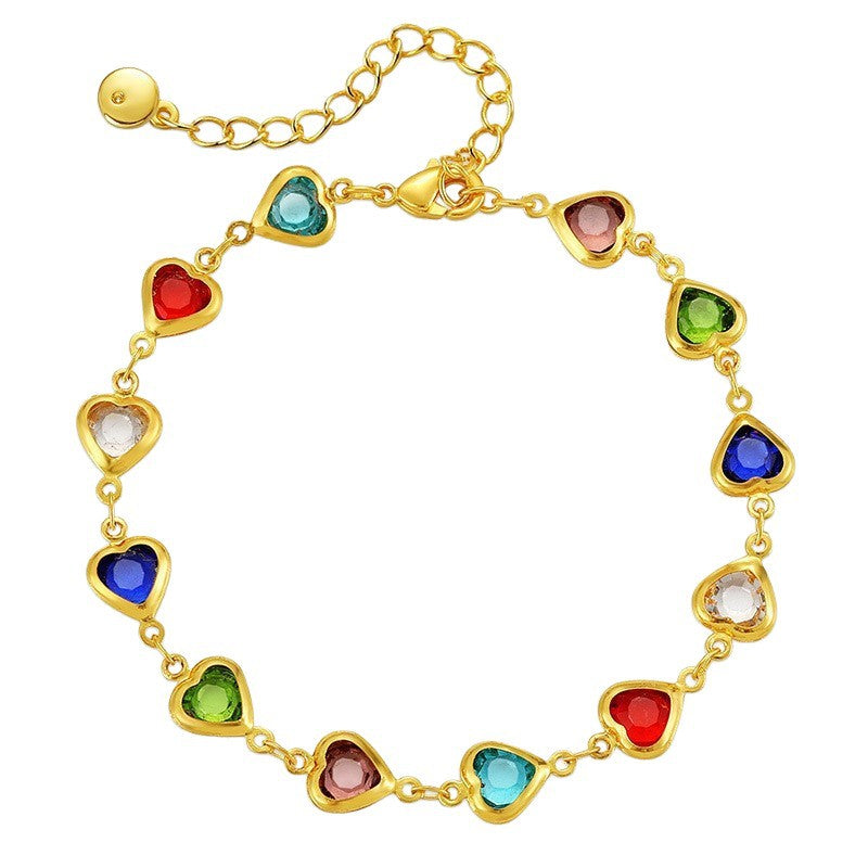 Butterfly and Daisy Charm Anklet Kalsten