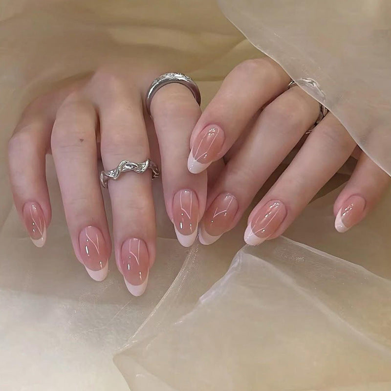 Elegant French Tip Press-On Nails Kalsten 1789388962