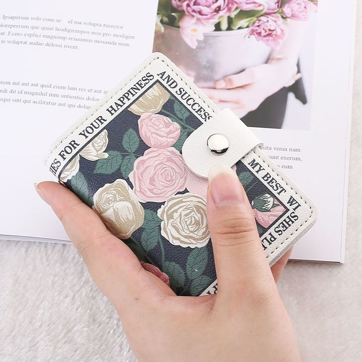 Elegant Rose Print Wallet Kalsten