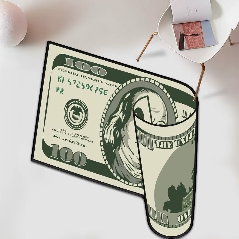 Money-Themed Floor Mat