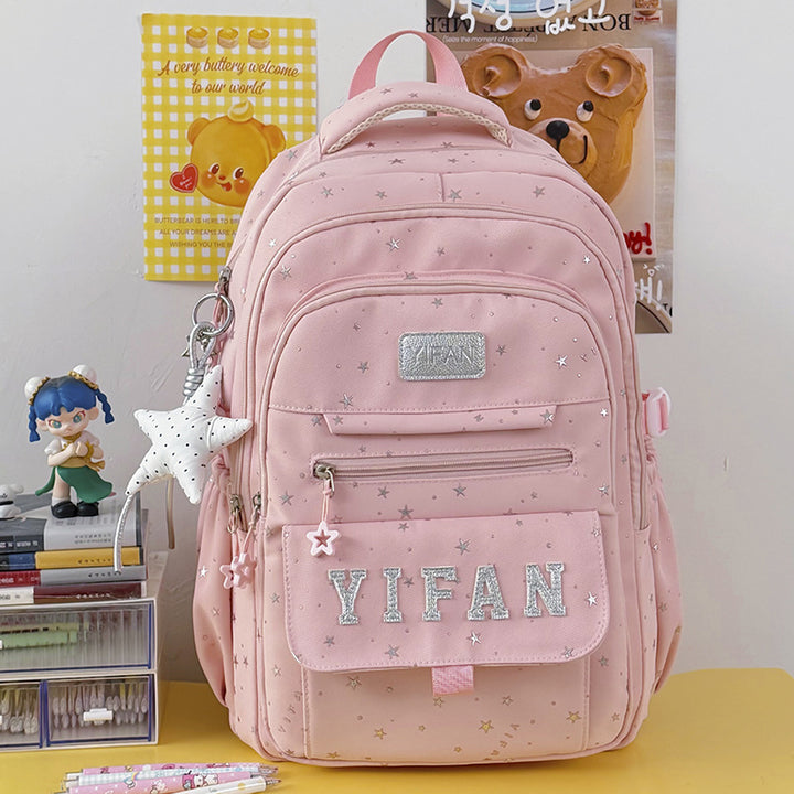 Fun Star-Embellished School Backpack Kalsten