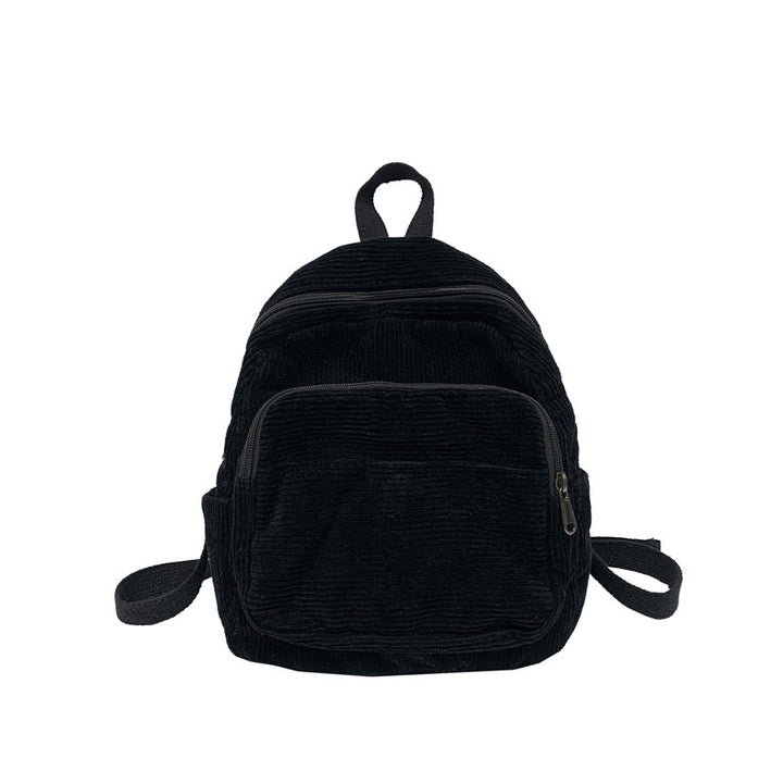 Corduroy Textured School Backpack Kalsten