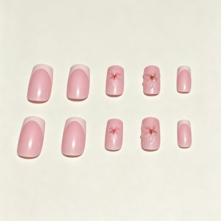 Floral Design Press-On Nail Tips Kalsten