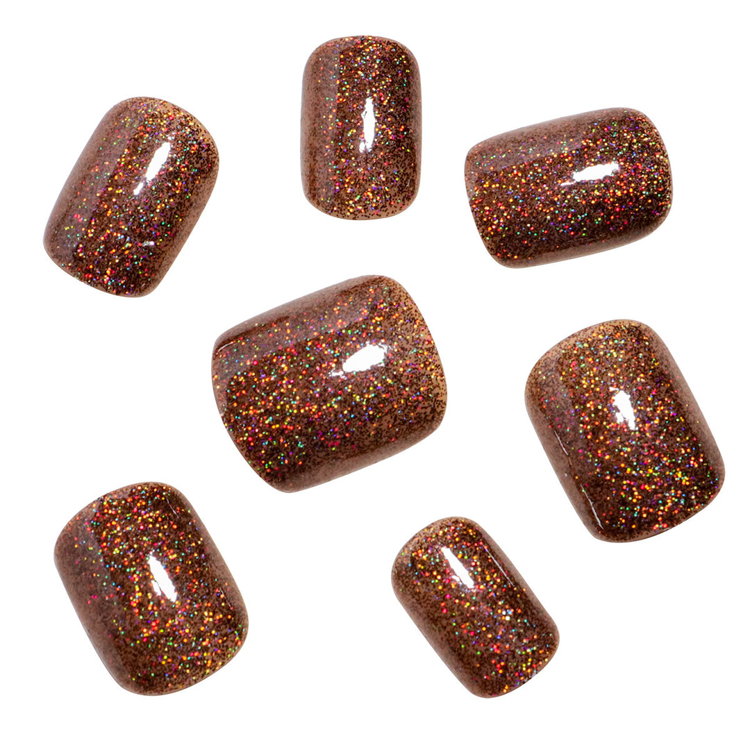 Glittery Press-On Pedicure Nails Kalsten