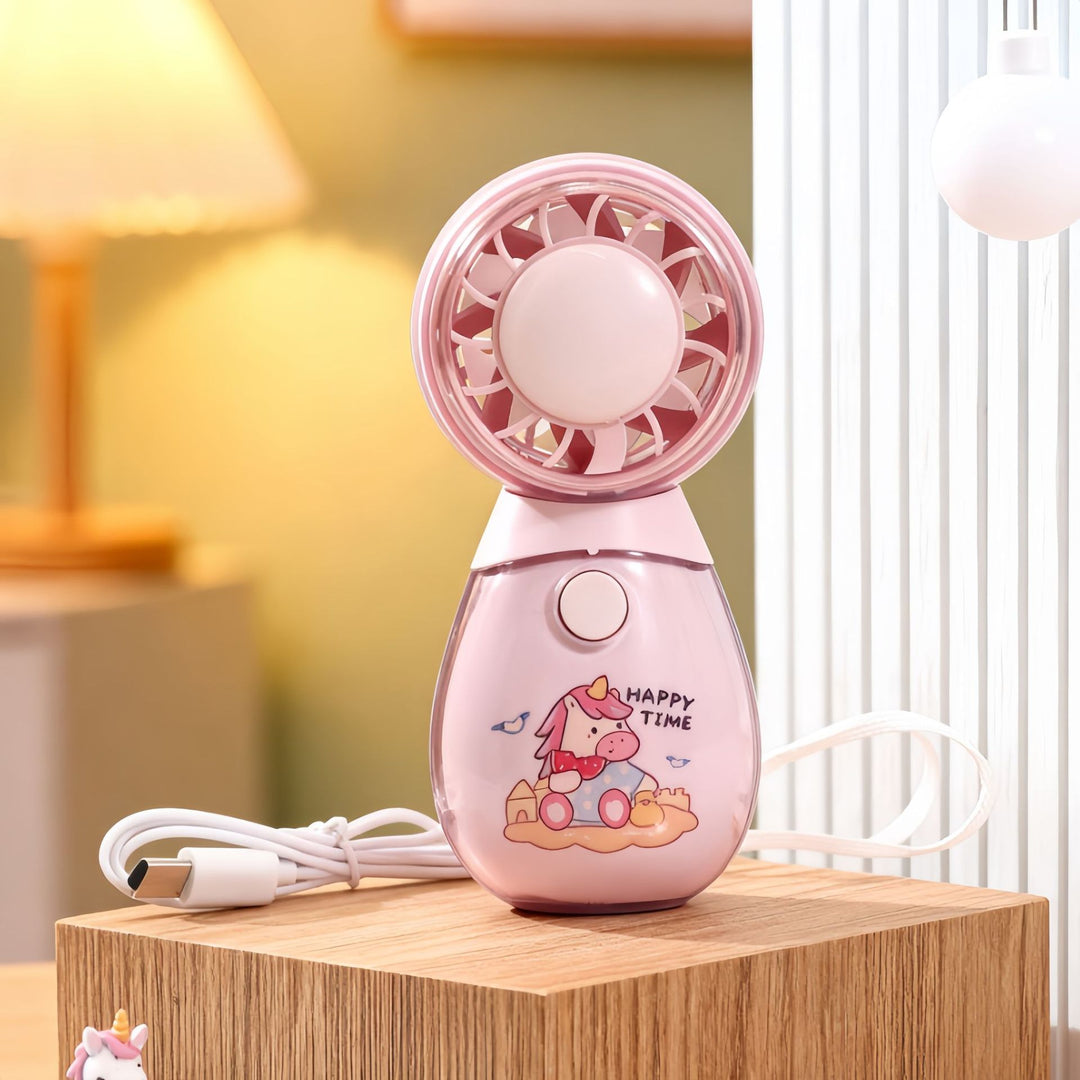Ladies Portable Hand Fan with Playful Design Kalsten