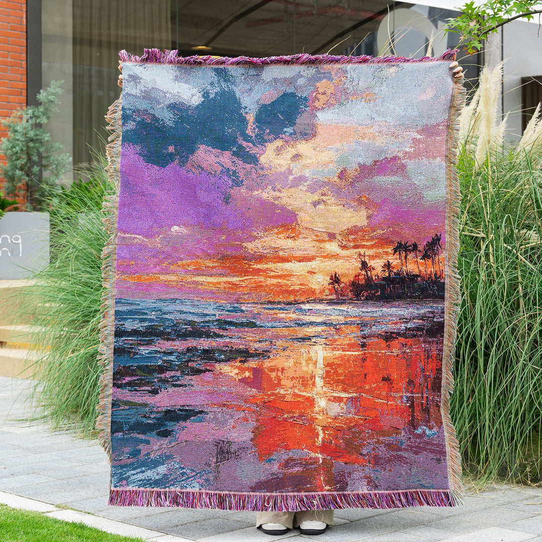 Scenic Landscape Throw Tapestry
