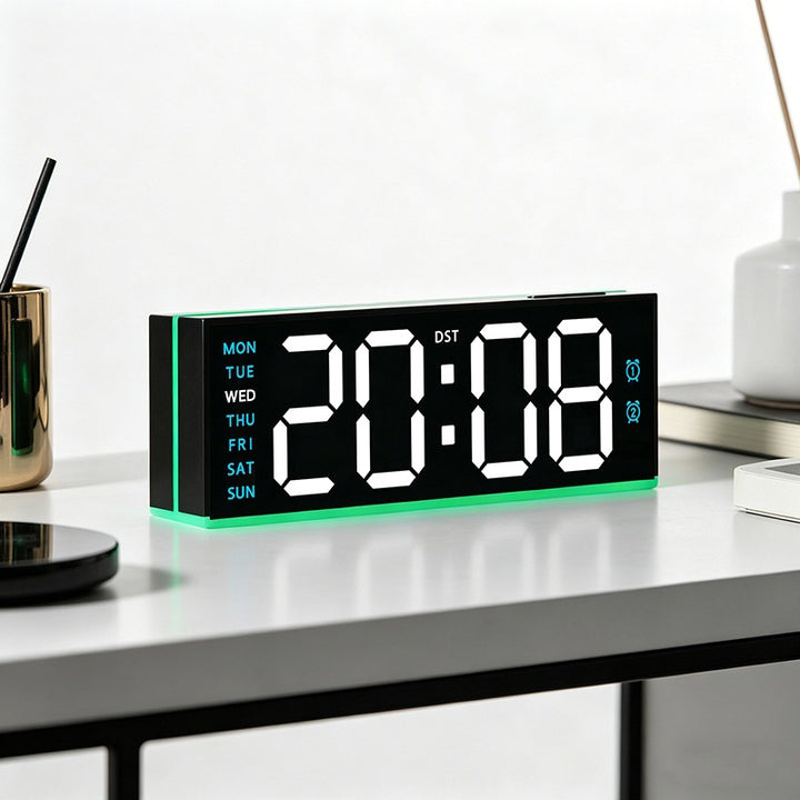 Digital alarm clock with large LED display and dual alarm function Kalsten