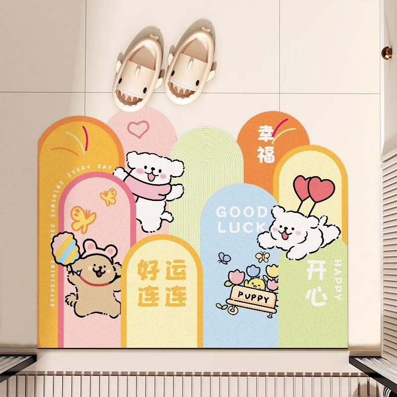 Cartoon-Themed Area Mat for Indoor Home Decor