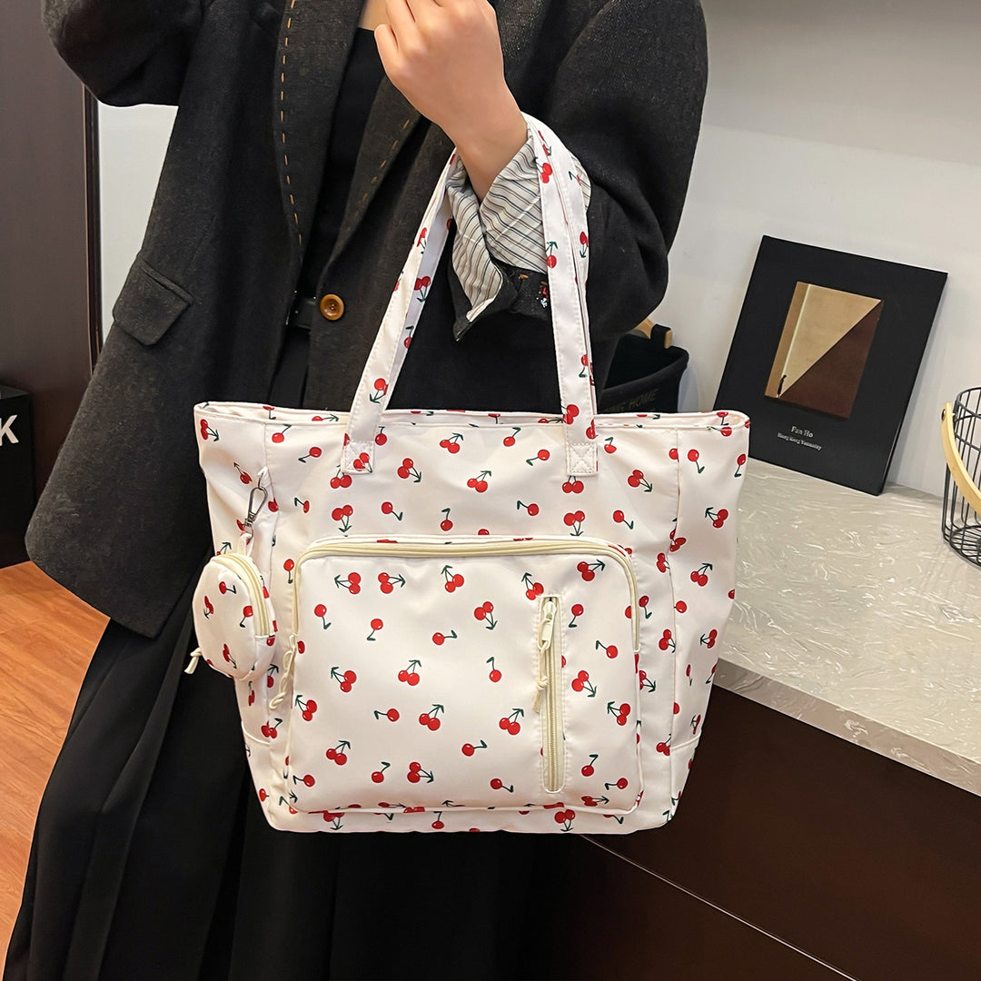 Functional Floral Print Tote Bag Kalsten