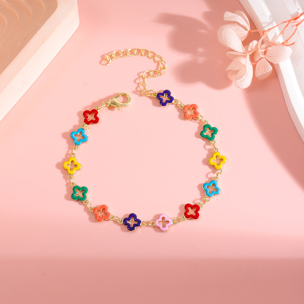 Colorful Star Charm Anklet Kalsten 1788164326