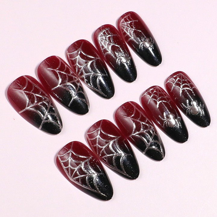 Artistic Spider Web Press-On Nails Kalsten