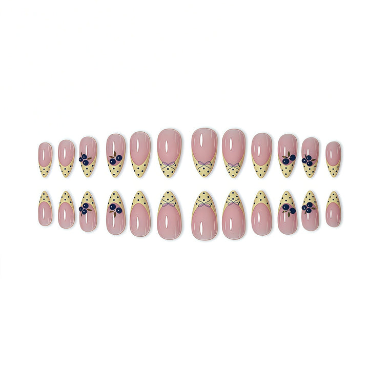 Artistic Floral Accent Press-On Nails Kalsten