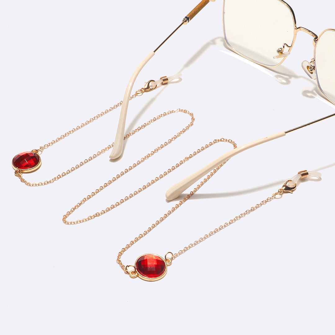 Elegant Gemstone Eyewear Chain Kalsten