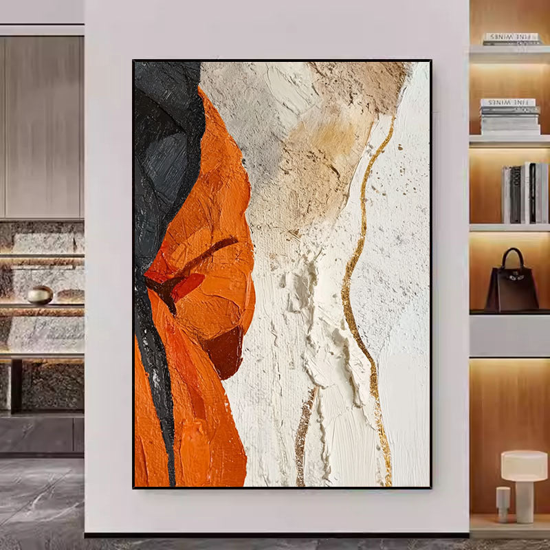 Abstract Textured Canvas Wall Art Decor