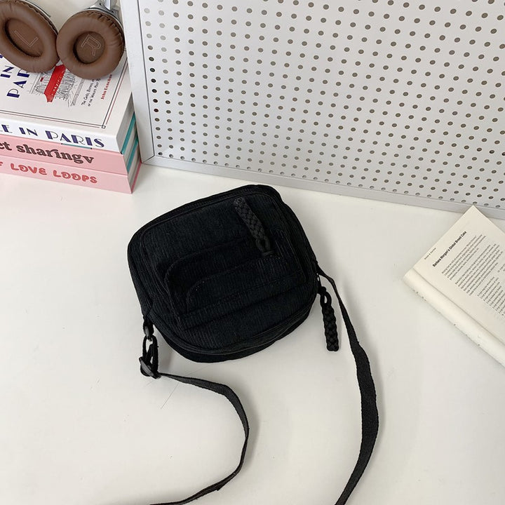 Compact Corduroy Crossbody Bag Kalsten