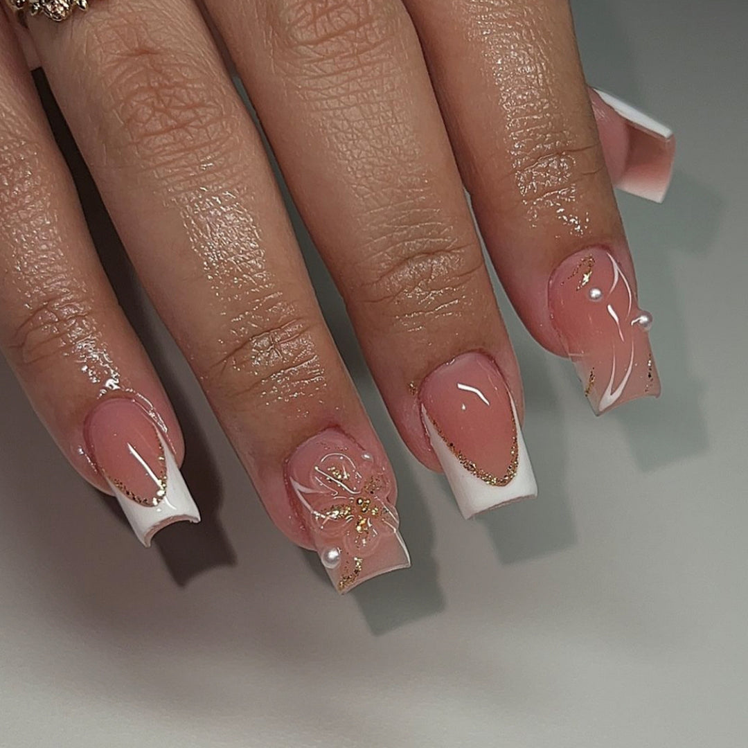 Decorative Floral Nail Extensions Kalsten