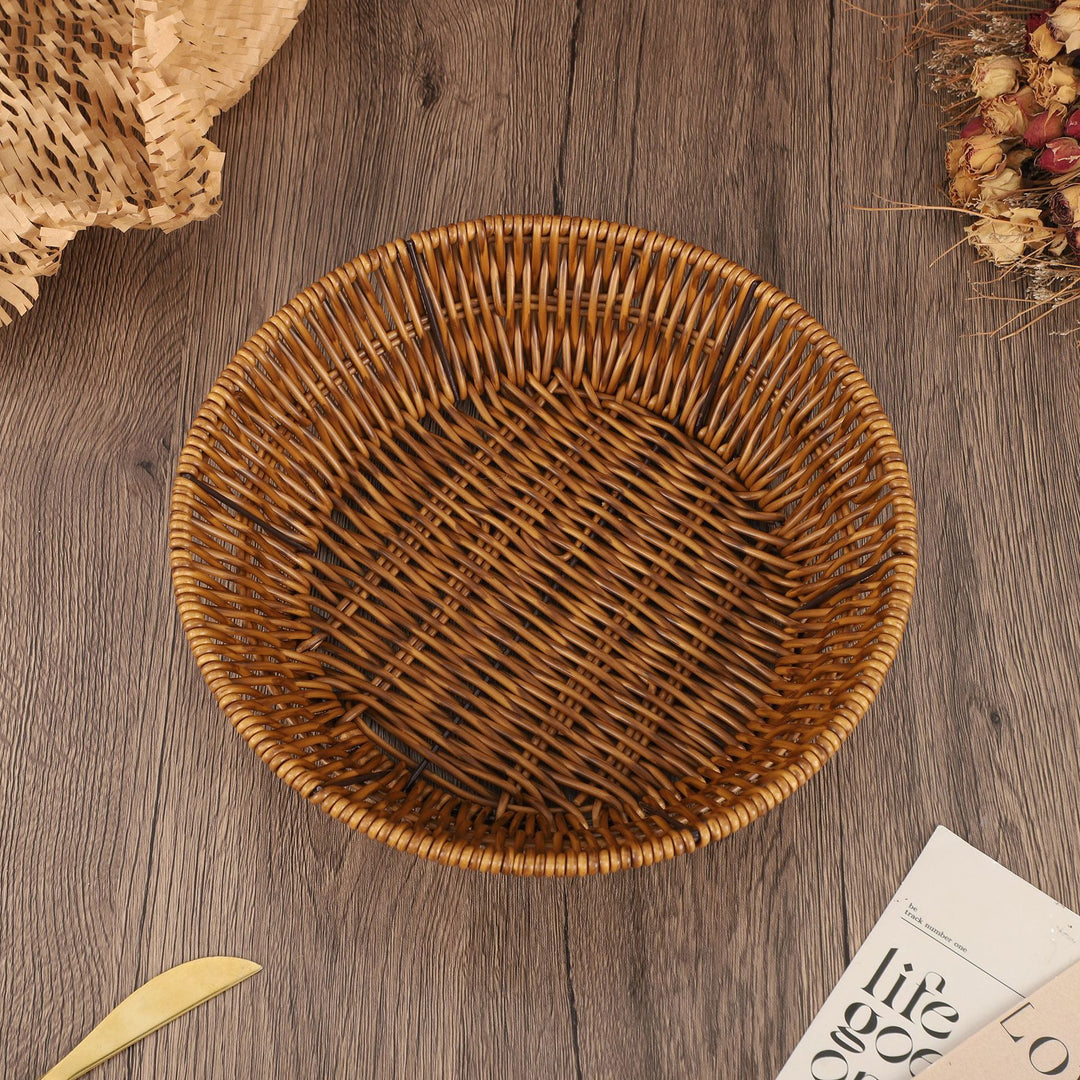 Decorative Wicker Storage Bowl Kalsten