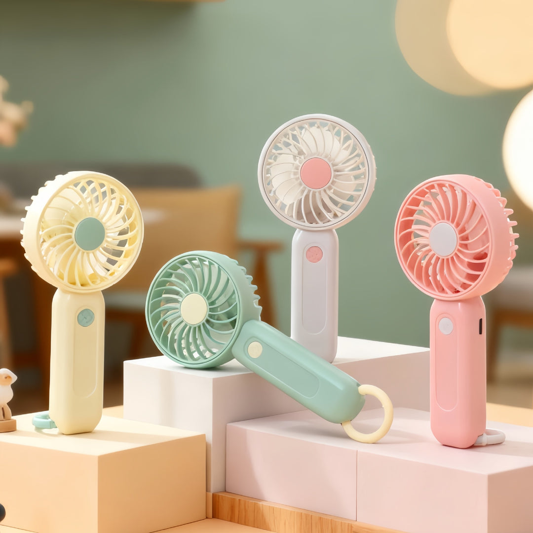 Women's Portable Hand Fan with USB Charging Function Kalsten