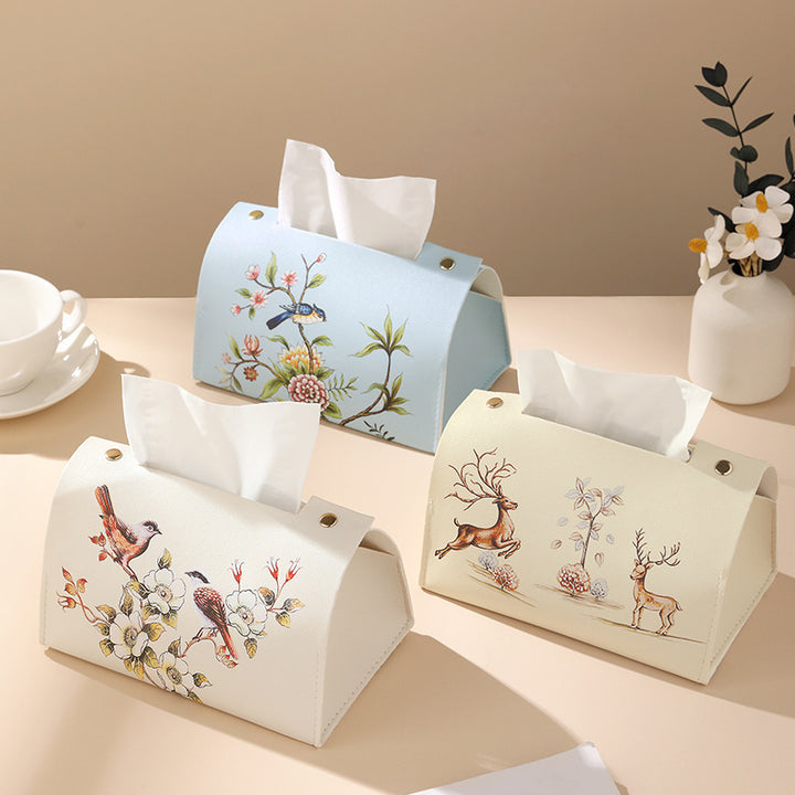 Artistic Floral Tissue Box Cover Kalsten