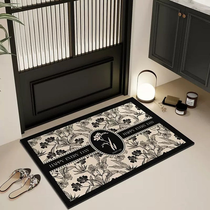 Elegant Country-Themed Bathroom Mat Kalsten