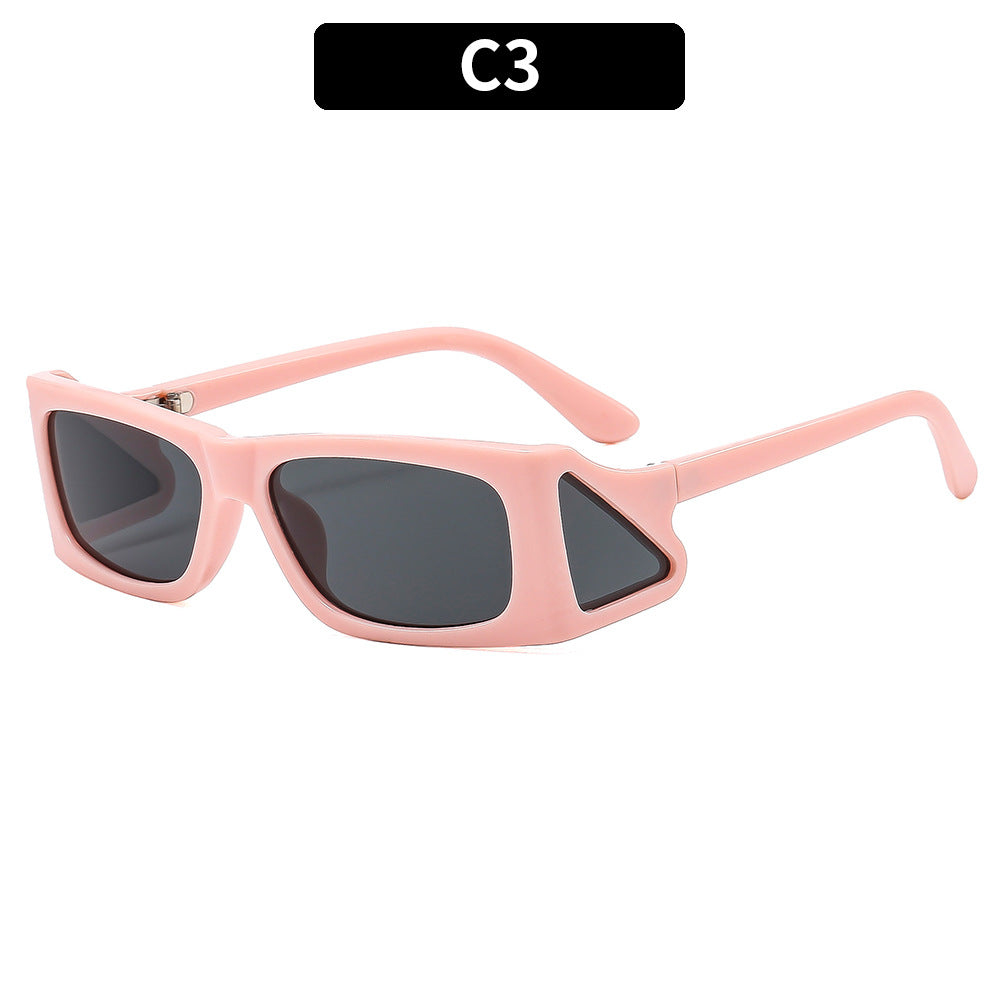Futuristic Geometric Shield Sunglasses  1787664004