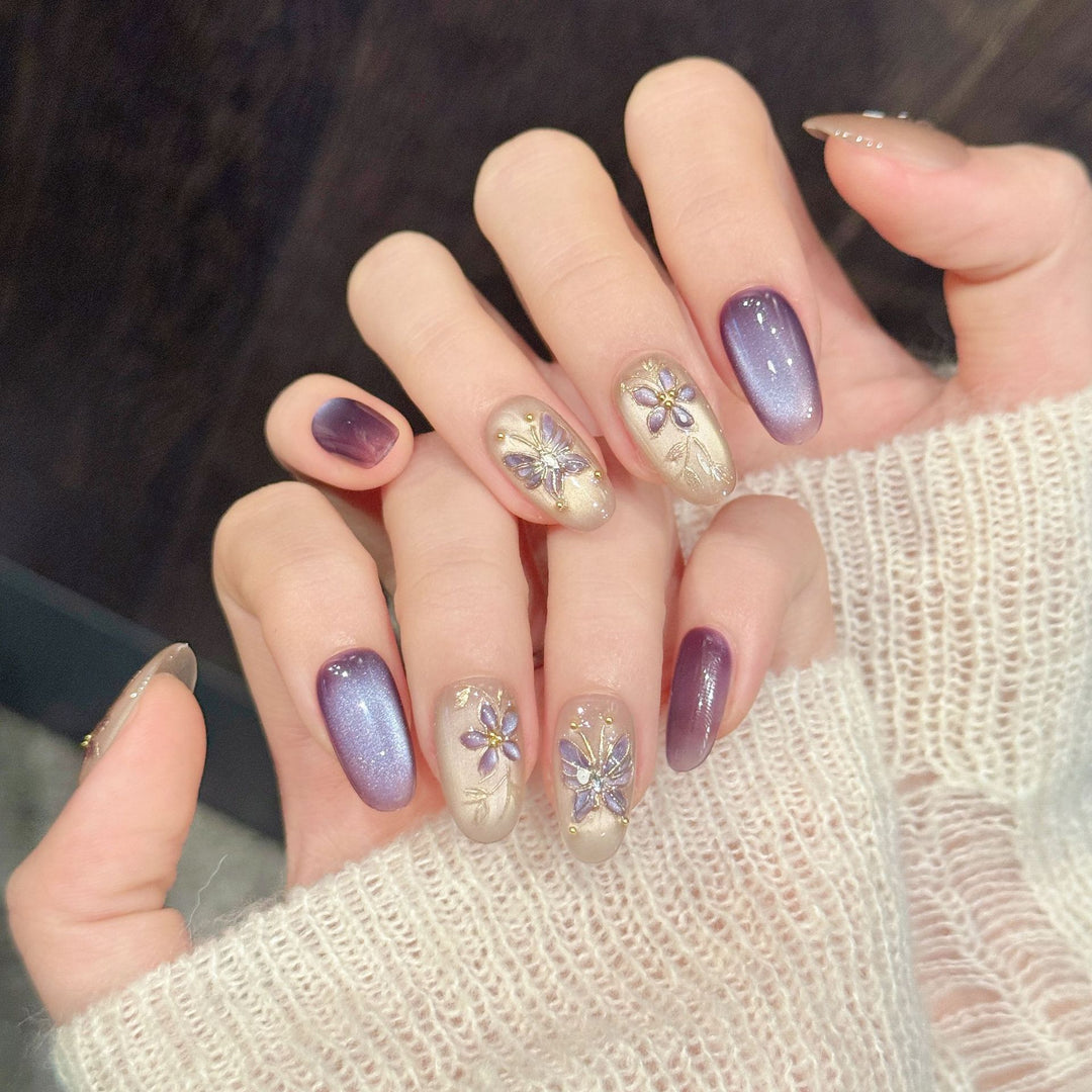 Artistic Press-On Nail Art Collection
