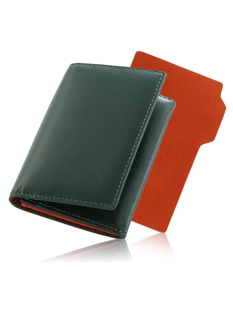 Elegant Bi-Fold Leather Wallet with Card Slots Kalsten