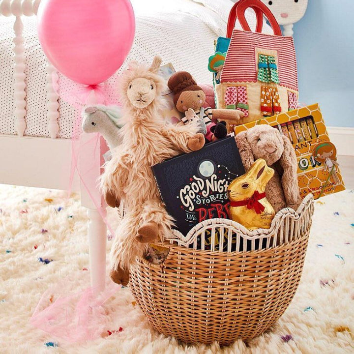 Playful storage basket with wave edge Kalsten