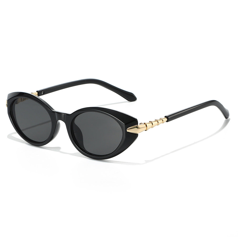 Designer Cat-Eye Sunglasses with Gold Accents Kalsten